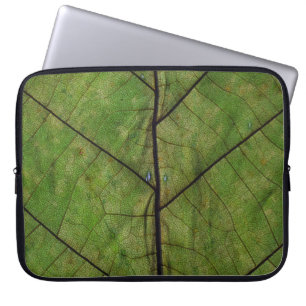 Housse Pour Ordinateur Portable Photographie de gros plan de la feuille de plante