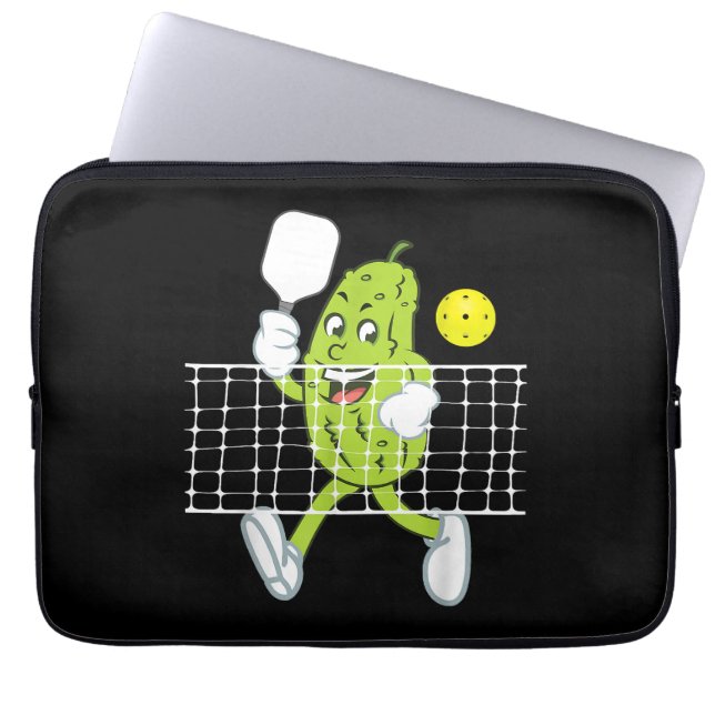 Housse Pour Ordinateur Portable Pickleball Jouer - Drôle Pickleball Paddle (Devant)