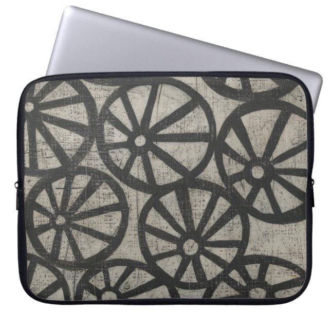 Housse Pour Ordinateur Portable Pierre - Roues (Devant)