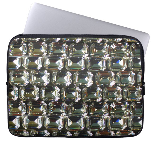 Housse Pour Ordinateur Portable Pierres de diamants strass (Devant)