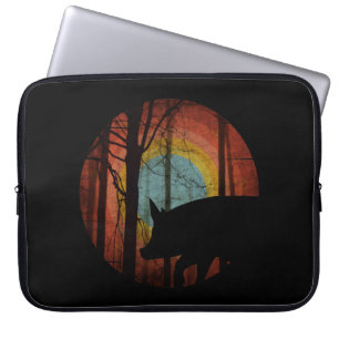 HOUSSE POUR ORDINATEUR PORTABLE PIG IN THE WOODS FOREST