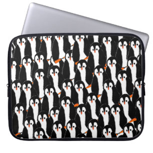 Housse Pour Ordinateur Portable Piles mignonnes et capricieuses des pingouins