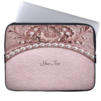 Housse Pour Ordinateur Portable Pink Flower Laptop Sleeve