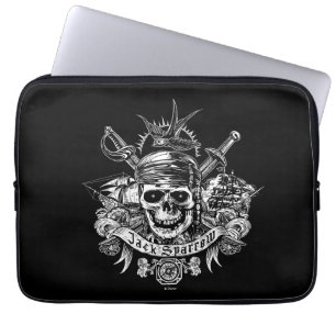 Housse Pour Ordinateur Portable Pirates des Caraïbes 5 Jack Sparrow Skull
