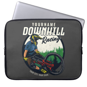 Housse Pour Ordinateur Portable Piste VTT de descente personnalisée