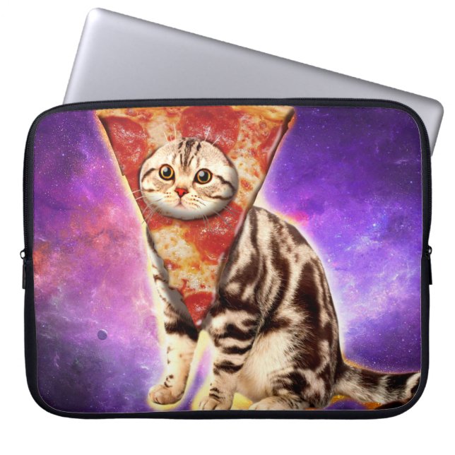 Housse Pour Ordinateur Portable Pizza chaton Kitty (Devant)