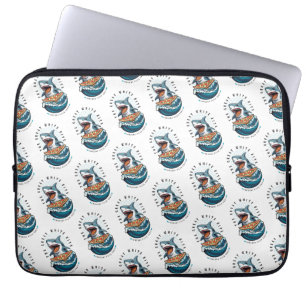 Housse Pour Ordinateur Portable Pizza pour manger des requins   Le Grand Bite Blan