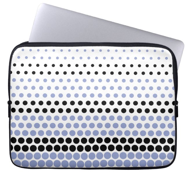 Housse Pour Ordinateur Portable Plafond et pois noir (Devant)