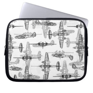 Housse Pour Ordinateur Portable Plan d'avion 1 Manche d'ordinateur portable en néo