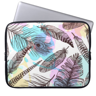 Housse Pour Ordinateur Portable Plumes de paquetage