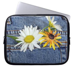 Housse Pour Ordinateur Portable Poche en floraison
