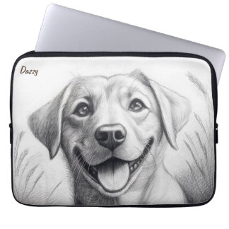 Housse Pour Ordinateur Portable Pochoir personnalisé Thème chien