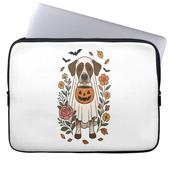 Housse Pour Ordinateur Portable Pointeur hermétique allemand Halloween (Devant)