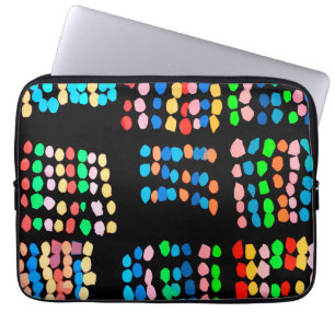 Housse Pour Ordinateur Portable Points colorés