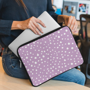 Housse Pour Ordinateur Portable Points Dalmatiens Lilac, Points Dalmatiens, Pots D