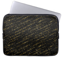 Points de Triangle Doré Fond Noir Luxe Brillant