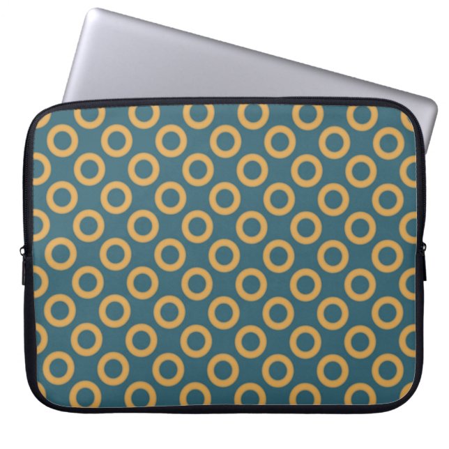 Housse Pour Ordinateur Portable Points rétro (Devant)