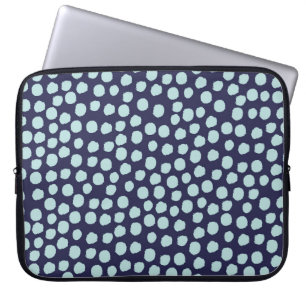 Housse Pour Ordinateur Portable Pois malin, motif à l'encre tendance.