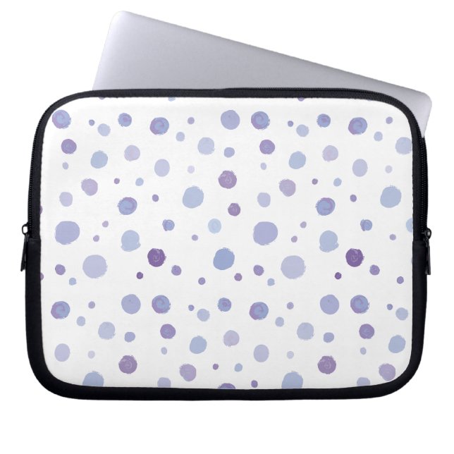 Housse Pour Ordinateur Portable pois peint à la main (Devant)
