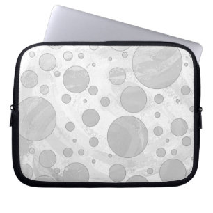Housse Pour Ordinateur Portable Pois Rainy Sky Grey