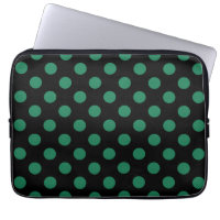 Pois vert et noir