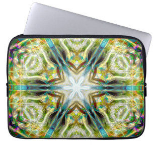 Housse Pour Ordinateur Portable Poisson brillant texture de sable kaléidoscope vie