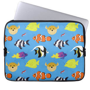 Housse Pour Ordinateur Portable Poisson clown et amis