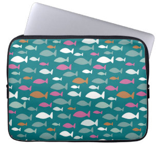 Housse Pour Ordinateur Portable Poisson vert