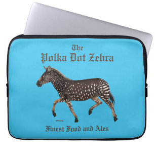 Housse Pour Ordinateur Portable Polka Dot Zebra English Pub