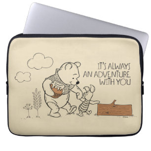 Housse Pour Ordinateur Portable Pooh & Piglet C'est toujours une aventure avec v