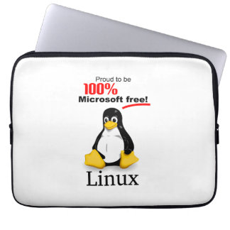 Housse Pour Ordinateur Portable Portable Linux en néoprène 15 pouces - Microsoft F