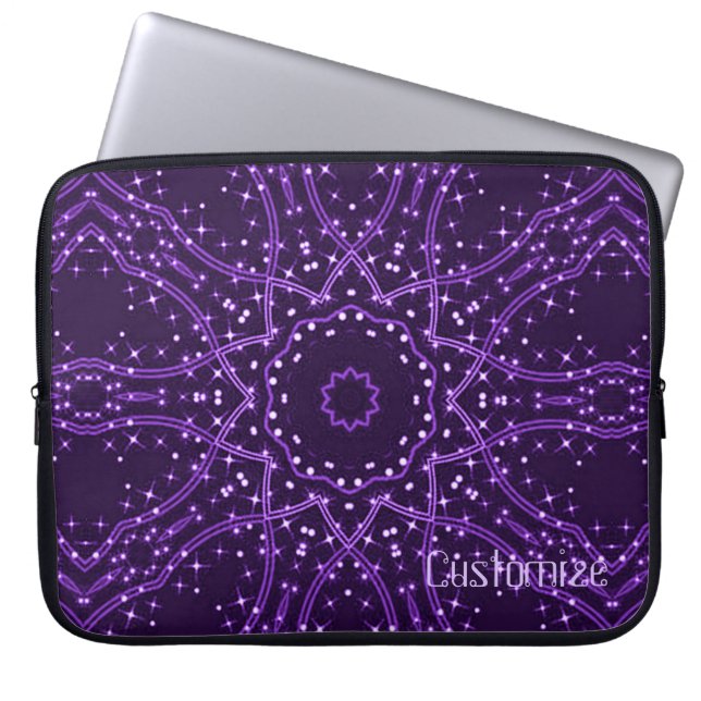 Housse Pour Ordinateur Portable Portable Purple Galaxy Stars (Devant)