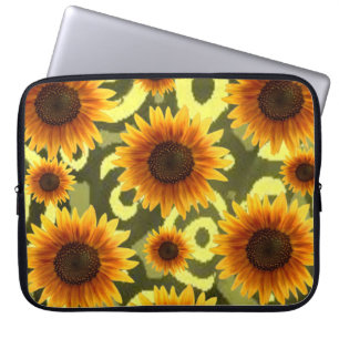 Housse Pour Ordinateur Portable Portable Sleeve Floral Tournesols