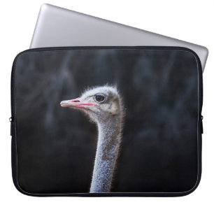 Housse Pour Ordinateur Portable portrait d'autruche