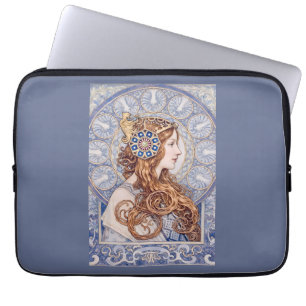 Housse Pour Ordinateur Portable Portrait de Reine Art Nouveau