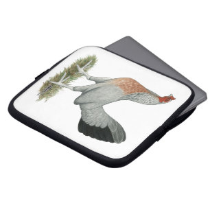 Housse Pour Ordinateur Portable Poulet de jeu Silver Duckwing
