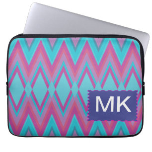 Housse Pour Ordinateur Portable Pourpre et tribal d'Aqua