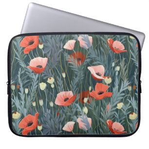 Housse Pour Ordinateur Portable pré-été Red Poppy