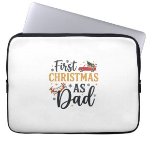 Housse Pour Ordinateur Portable Premier camion de Noël Papa Vacances de Noël