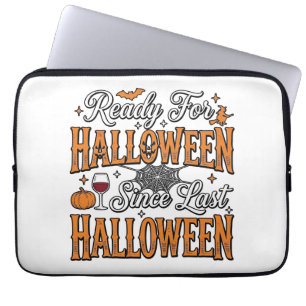 Housse Pour Ordinateur Portable Prêt pour Halloween Vintage Gravure Design de T-Sh