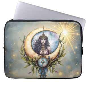 Housse Pour Ordinateur Portable Prêtresse de la Lune – Gardienne de l'Équilibre Cé