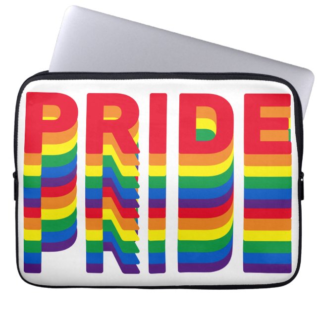 Housse Pour Ordinateur Portable Pride lgbt lgbtq queer gay couleurs arc-en-ciel mo (Devant)