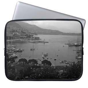 Housse Pour Ordinateur Portable Principauté de Monaco vintage Le port