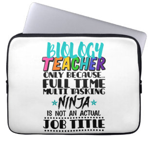 Housse Pour Ordinateur Portable Professeur de biologie seulement parce que plein t