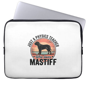 Housse Pour Ordinateur Portable Professeur de physique aime Maillot de chien vinta
