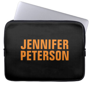 Housse Pour Ordinateur Portable Professionnel minimaliste moderne orange foncé