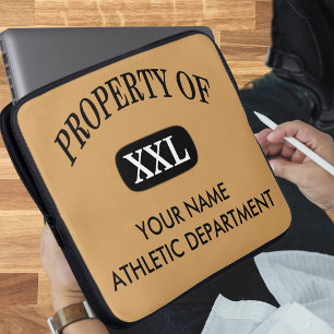 Housse Pour Ordinateur Portable Propriété de XXL Votre nom