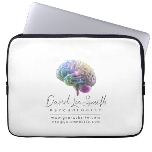 Housse Pour Ordinateur Portable Psychologue / Neurologue Minimaliste