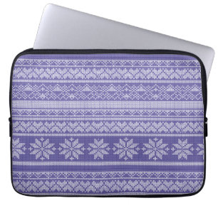 Housse Pour Ordinateur Portable Pull en laine tricoté de Noël 