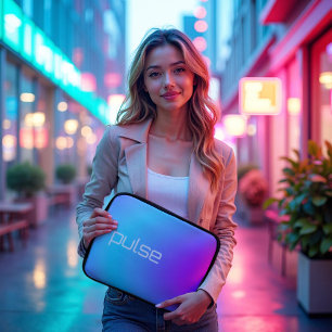 Housse Pour Ordinateur Portable Pulse Prism - Vaporwave Vibe Gradient